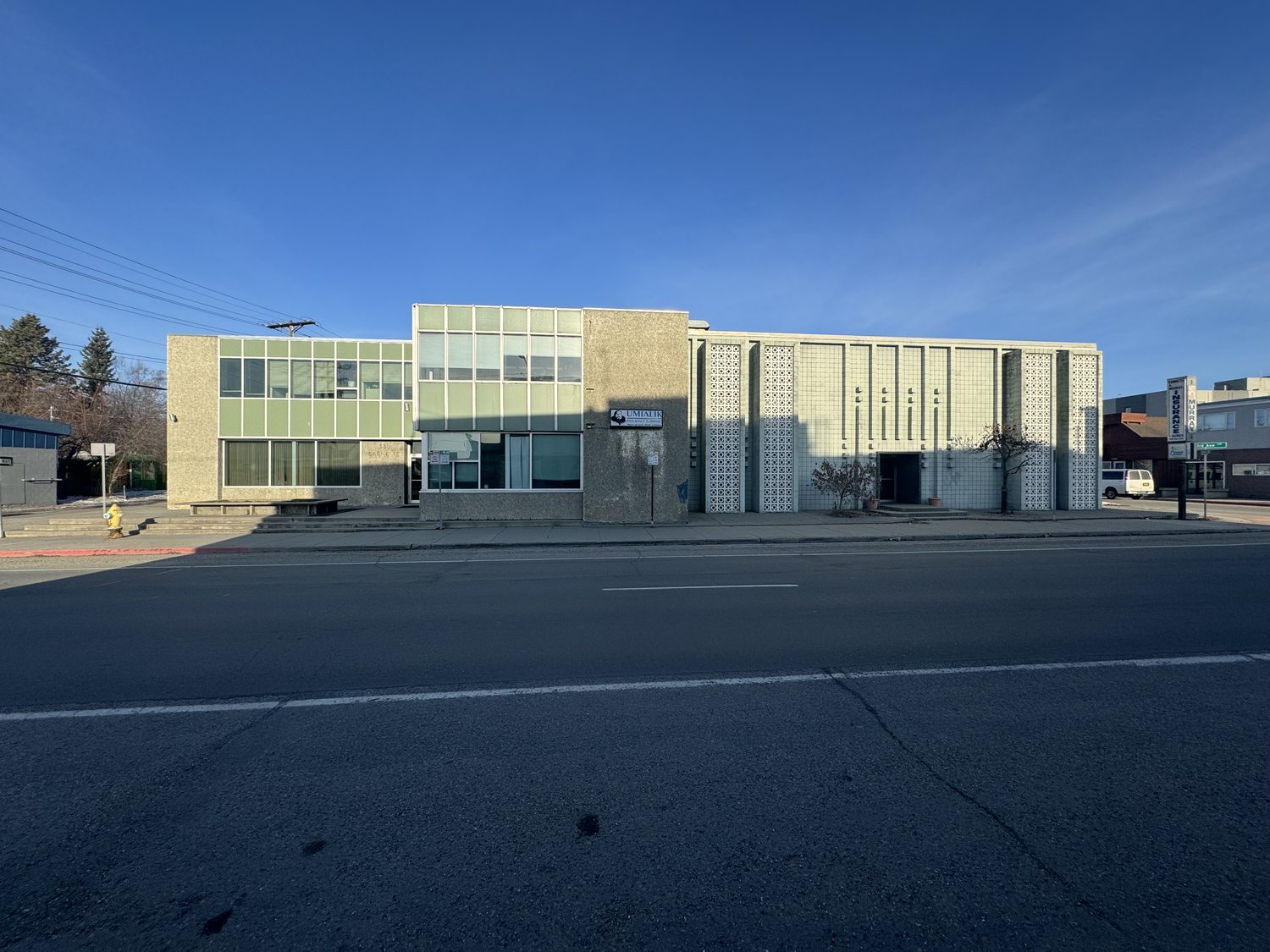 Two-story office building on Barnette Street, Fairbanks
