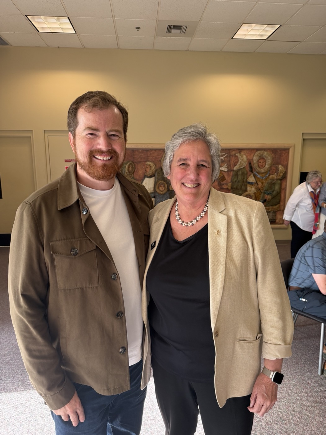 Seth Church with University of Alaska President Pat Pitney
