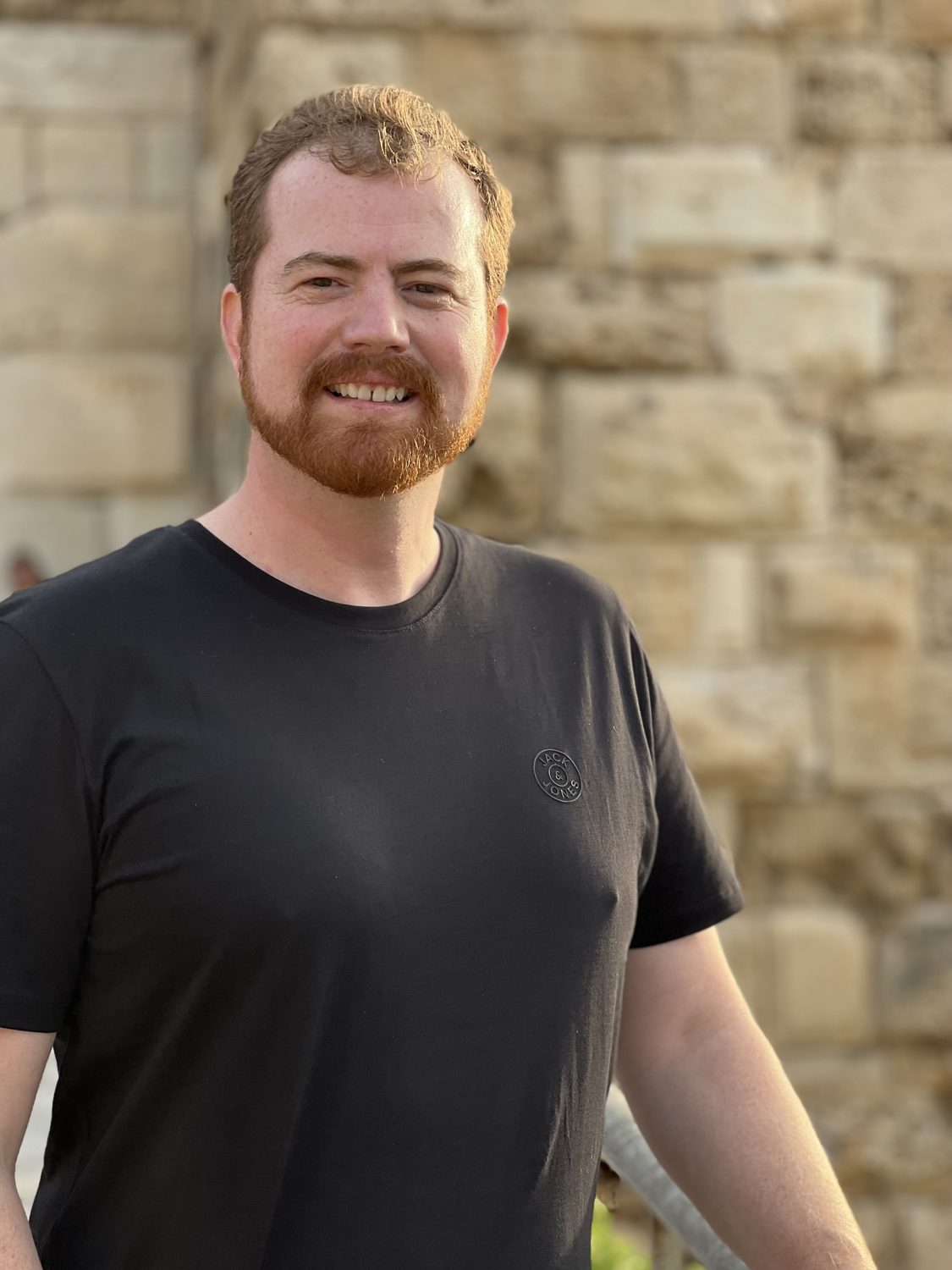 Seth Church traveling, golden hour